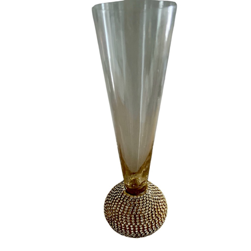 Designer flute glassware
